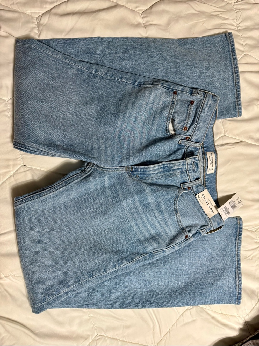 Abercrombie & Fitch Light Wash Women's Straight-Leg Jeans